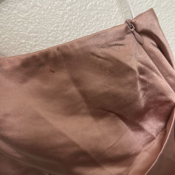 Elliatt Cassini Dusty Pink One-Shoulder Cocktail Dress Asymmetrical Ruched - Picture 3 of 12